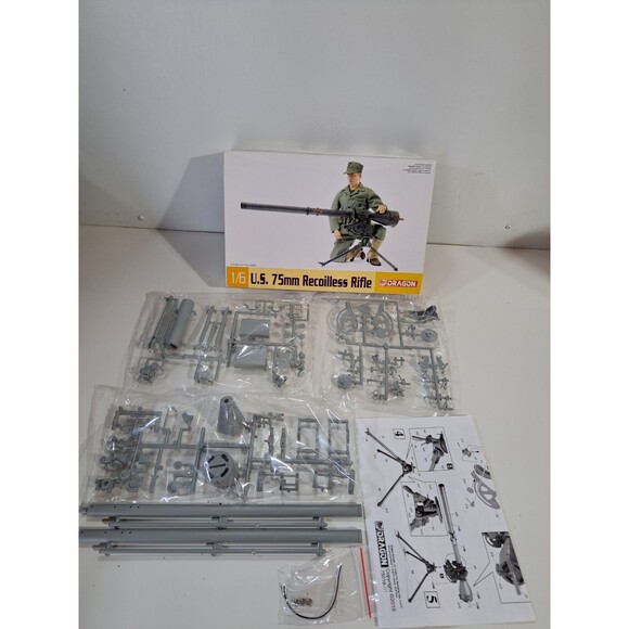 NOB Dragon 75019 1:6 Scale U.S. 75mm Recoilless Rifle Model Kit - Picture 2 of 15